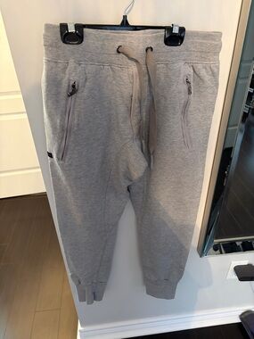 Parasuco Men's Gray Drawstring Jogger Sweatpants